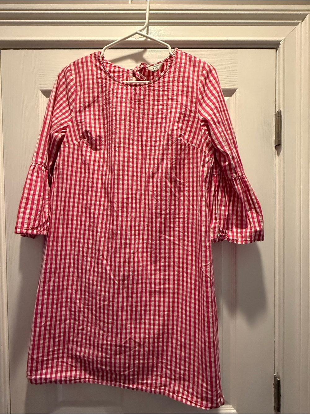 crown & ivy Pink Gingham Mini Dress